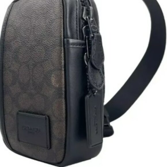 Coach Edge L Pack Backpack Sling Bag Black Walnut (CW347) - Picture 2 of 4